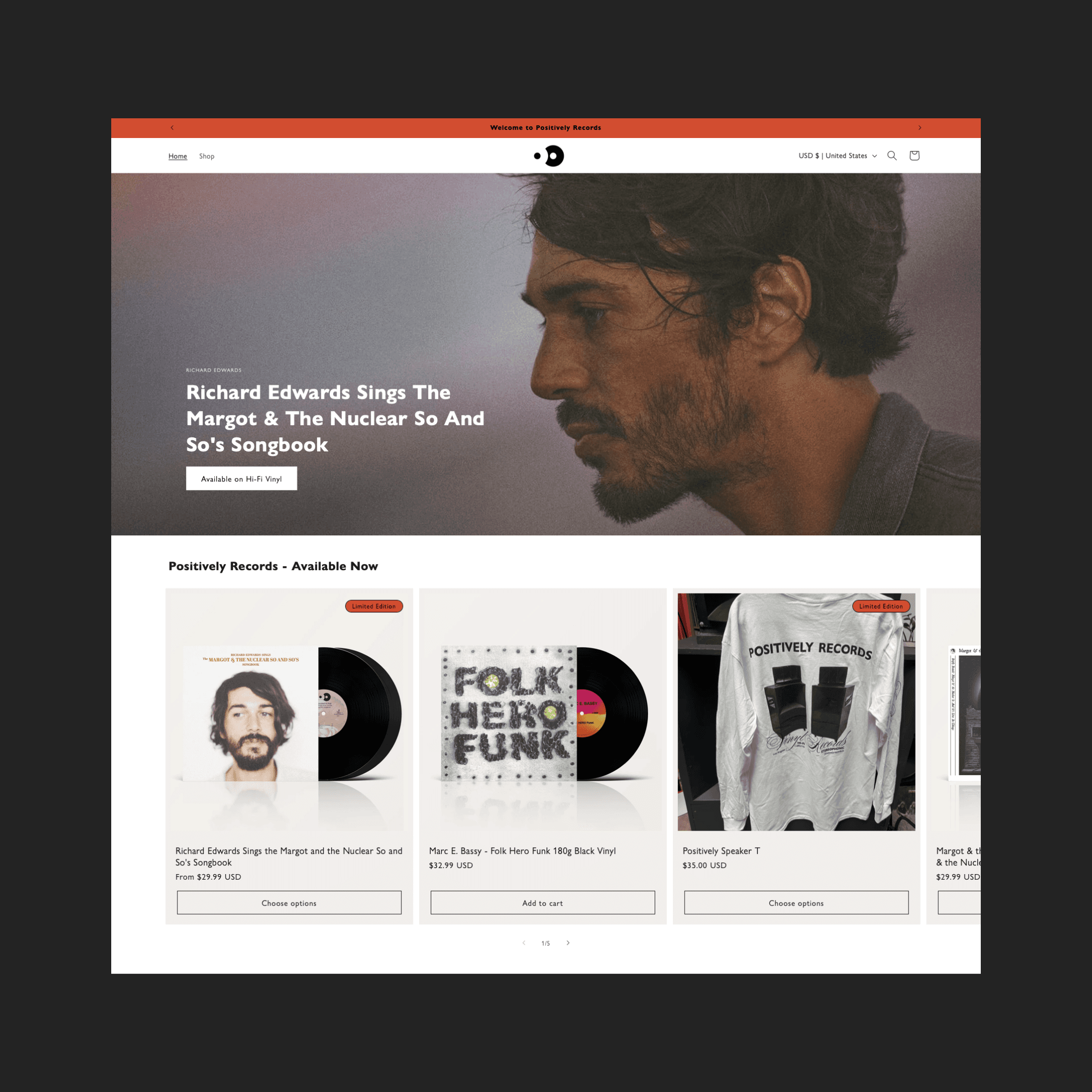 Positively Records Website by Byse